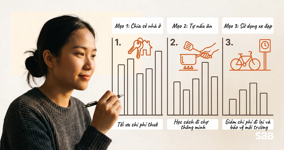 Khối mẹo tối ưu chi phí sống khi đi J-1